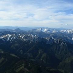 Flugwegposition um 16:34:41: Aufgenommen in der Nähe von Hafning bei Trofaiach, Österreich in 2556 Meter